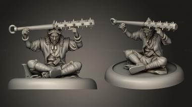 Military figurines Bushido Minimoto Clan Hauru 3d model
