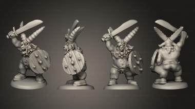 Military figurines Army Clanbeast Champion 3d model