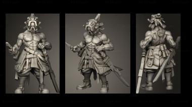 Military figurines BUSHIDO SOUL REAPER JINN STANDBY 3d model