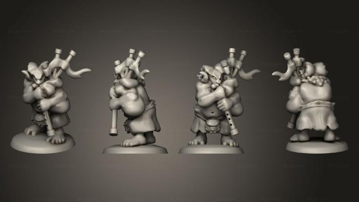 Military figurines (Army Clanbeast Musician, STKW_2760) 3D models for cnc