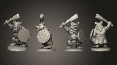 Military figurines Army Clanbeast with Shield 1 3d model