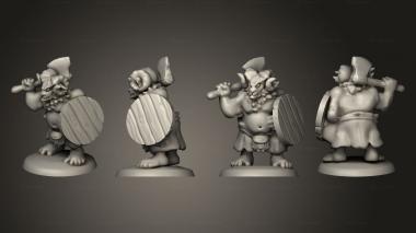 Military figurines Army Clanbeast with Shield 6 3d model
