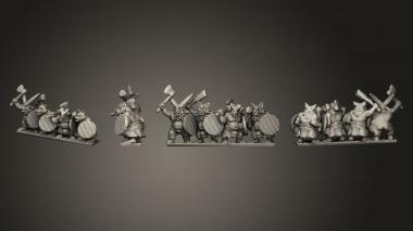 Military figurines Army Clanbeast with Shields 1 3d model