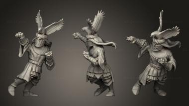 Military figurines caballero aguila 3d model
