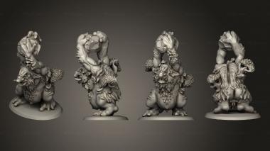 Military figurines Army Forest Troll 2 3d model