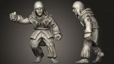 Military figurines campesino 3d model