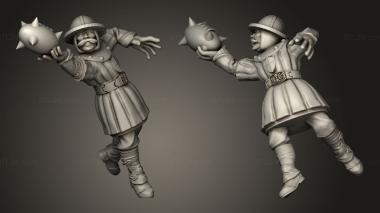 Military figurines Escudero 3d model
