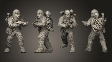 Military figurines canine pilot 3d model