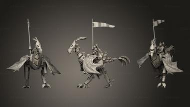 Military figurines Bird Captain Closed Wings 3d model