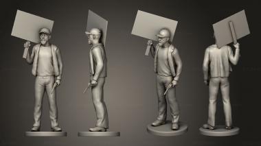 Military figurines Gun Man 3d model
