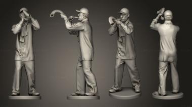 Military figurines Horn Man 3d model
