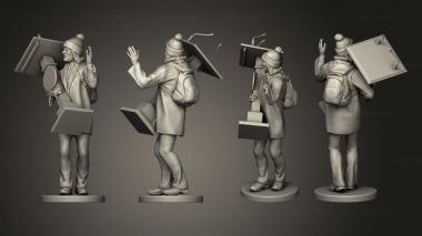 Military figurines Laptop Man 3d model