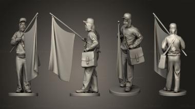 Military figurines Spearboy 3d model