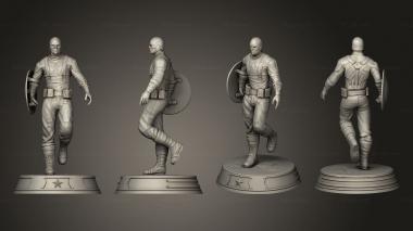 Military figurines Captain America Statue Statue Ever 3d model