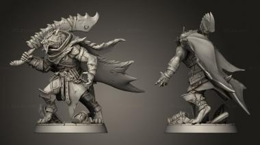 Military figurines Captain Fenrir Wulfheart Form Requiem Demon Hunters 3d model