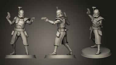 Military figurines Captain Rex Figurine Guardian 3d model