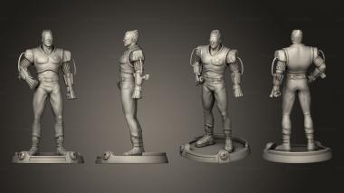 Military figurines captaincommando com 3d model