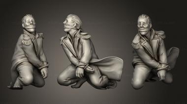 Military figurines Captive 3d model