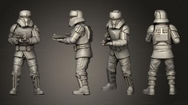 Military figurines Captured Combatant guard 3d model