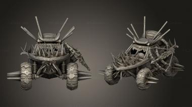 Military figurines Car Rnd 3d model