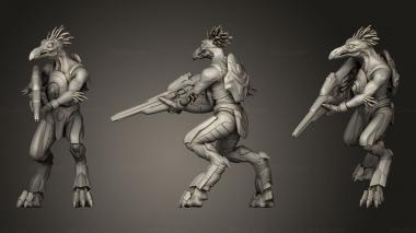 Military figurines Carbine Jackals Jackal 3d model