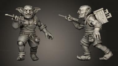 Military figurines Carpenter Goblin Carpenter 3d model