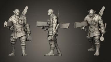 Military figurines Carperterc 3d model