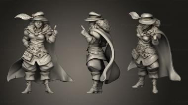 Military figurines Guild Master Female 3d model