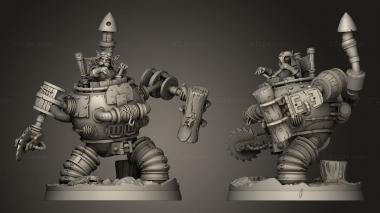 Military figurines Lumberjack Mech 3d model