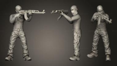 Military figurines Cartel Gang 3d model