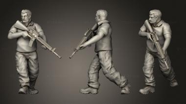 Military figurines Cartel Gang 3d model