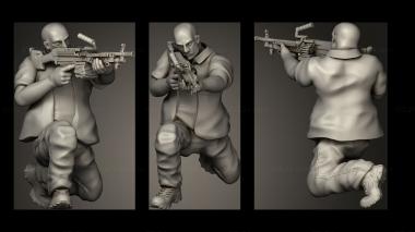 Military figurines Cartel Gang 3d model