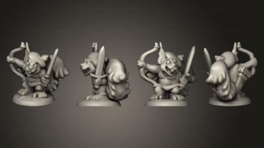 Military figurines Army Verman Bow Champion 3d model