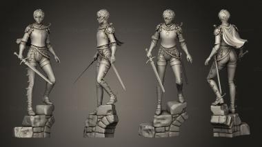 Military figurines Casca from Berserk cape 3d model