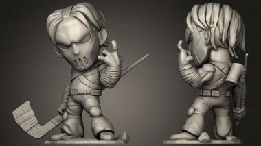 Military figurines Casey Jones Chibi 3d model