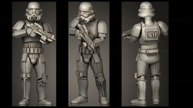 Military figurines StormTrooper Helmet Band 3d model