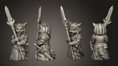 Military figurines Cat 3d model