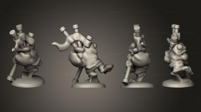Military figurines (Army Verman Ranged Musician, STKW_2788) 3D models for cnc