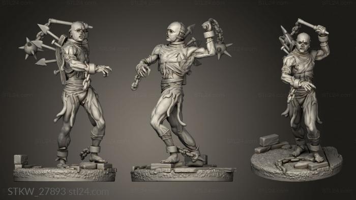 Military figurines (Tormented Souls, STKW_27893) 3D models for cnc