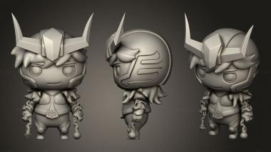 Military figurines Cavaleiros do Zodiaco Saint Seiya Andromeda 3d model