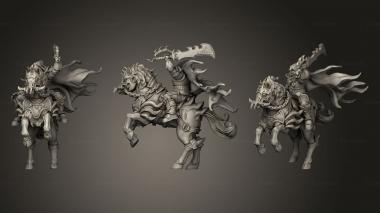 Military figurines Cavalry barbarian Horse 3d model