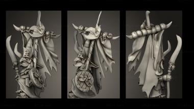 Military figurines Goblin Command BANNER 3d model