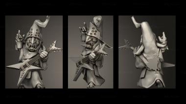 Military figurines Goblin Commander MUSICIAN 3d model