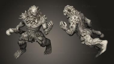 Military figurines Burrowing Troll Bone 3d model