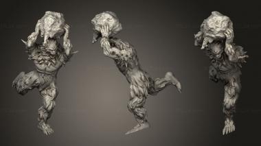 Military figurines Burrowing Troll Dirt Ball 3d model