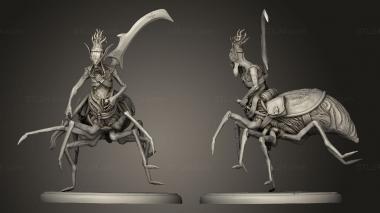 Military figurines Drider Abomination Adventurer 3d model
