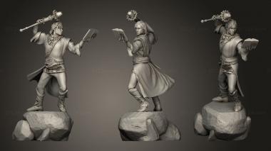 Military figurines Earth Wizard Spell Book 3d model