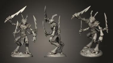 Military figurines Insectoid Ant Warrior 3d model
