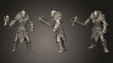 Military figurines Stone Giant Club Huge 3d model