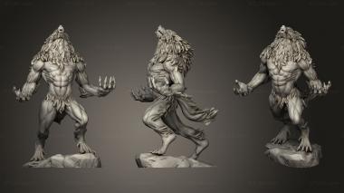 Military figurines Werewolf Brute Howling 3d model